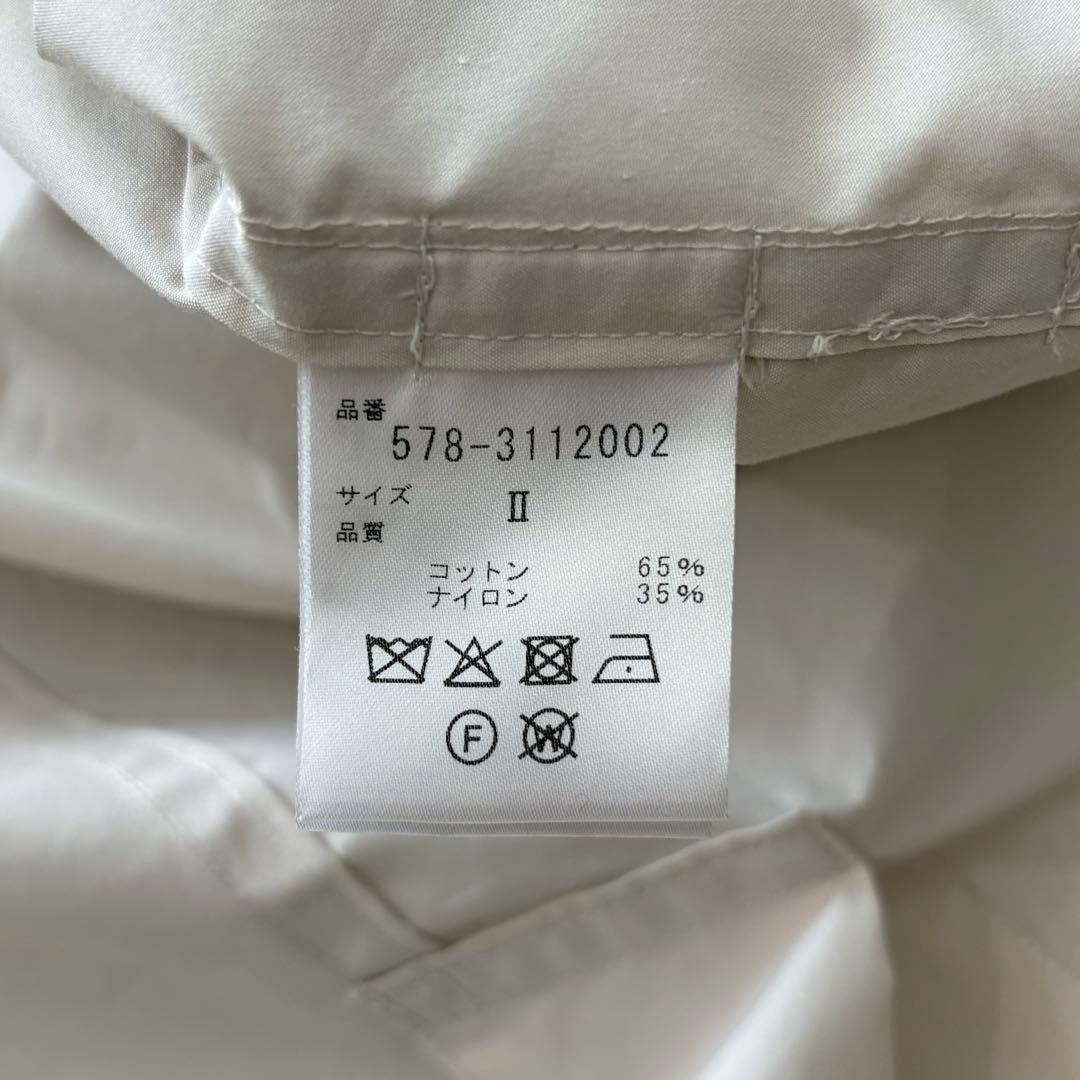 【極美品】マーガレットハウエル 23SS ステンカラーコート オフホワイト Ⅱ