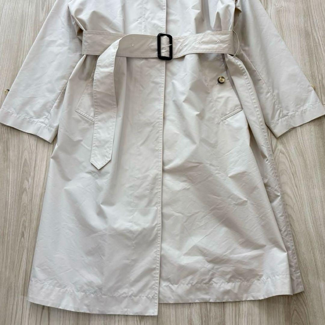 【極美品】マーガレットハウエル 23SS ステンカラーコート オフホワイト Ⅱ