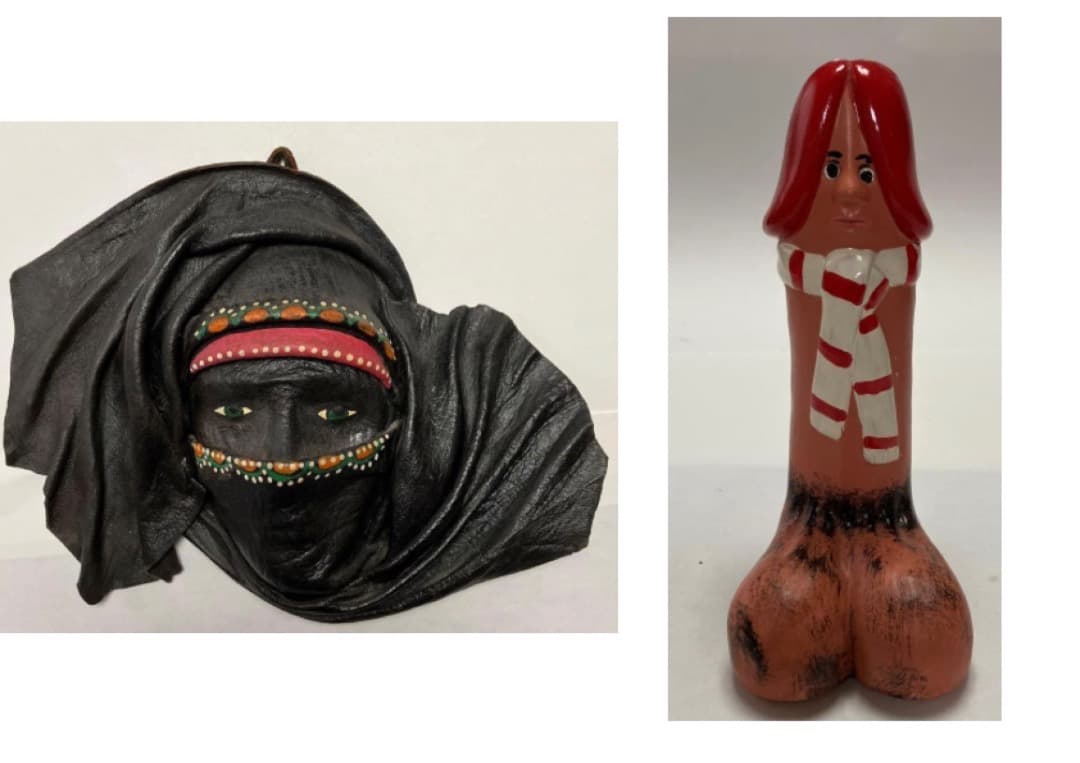 Schiele　アフリカアラブ・ユニークキャラクター陶器置物
