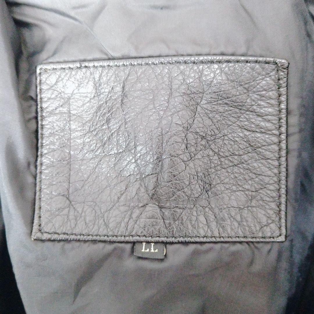 【kajiyan】90s XLサイズ 本革 レザーボンバージャケット