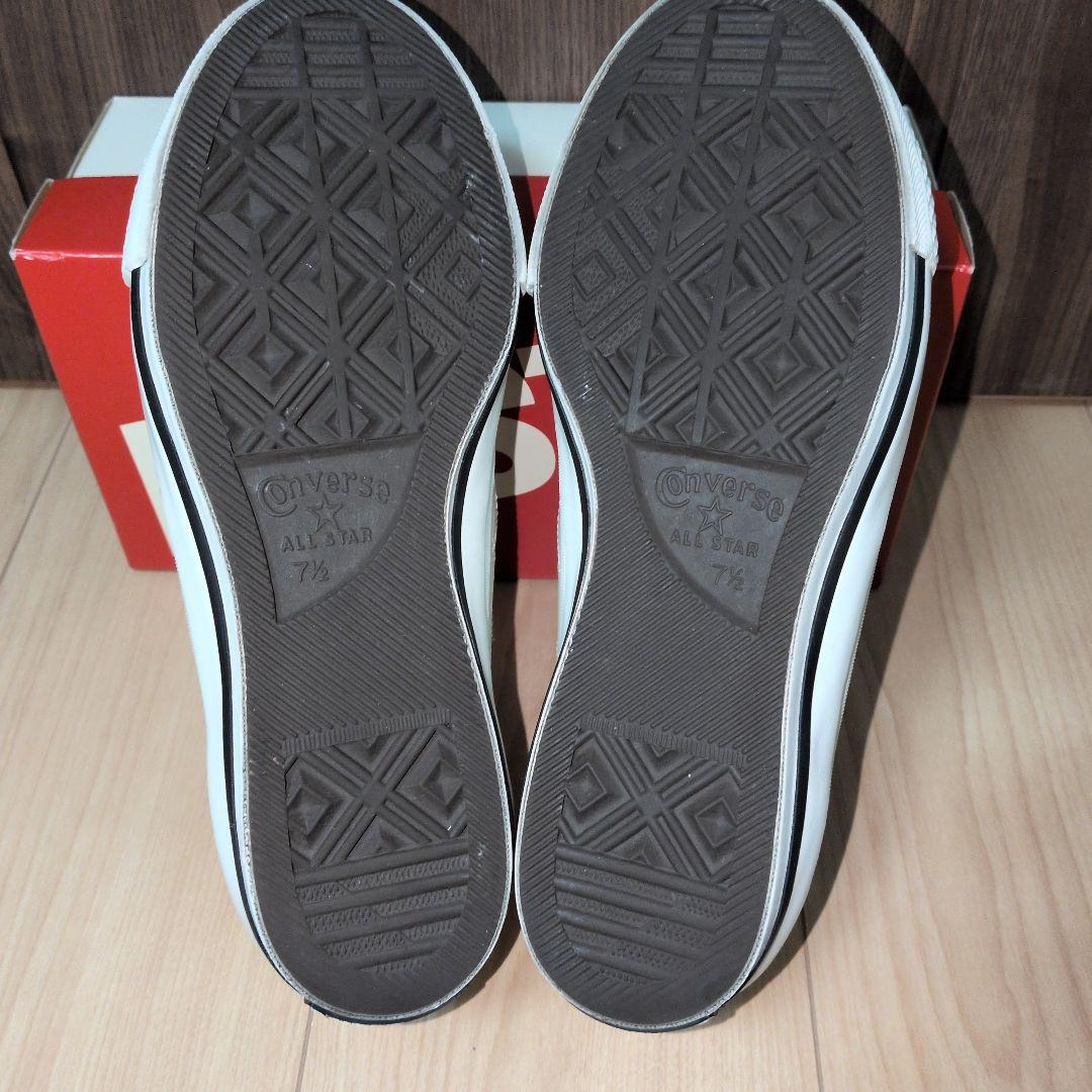 【US7.5】ワンスター　　白×黒　レザー　one star ALL STAR