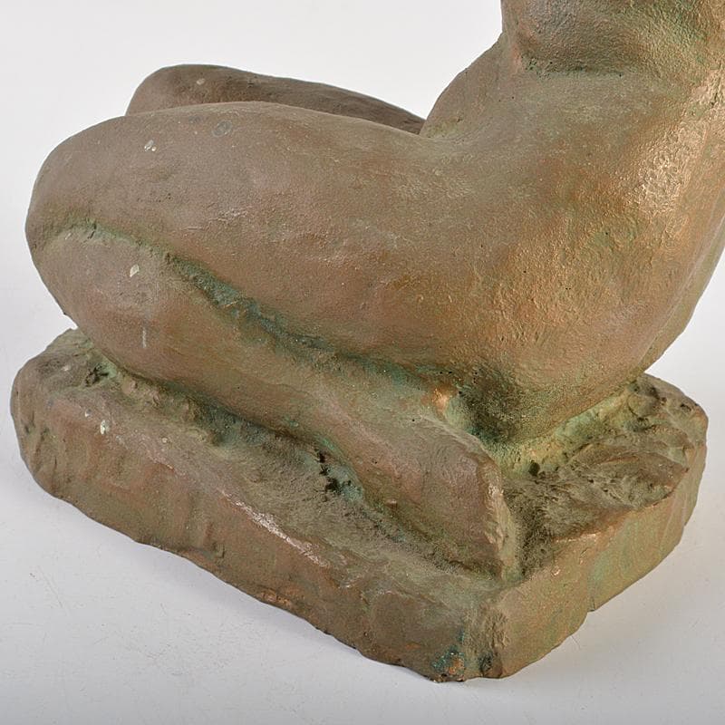 ブロンズ像　裸婦像　女性像　置物　約2.2kg　V　R7408