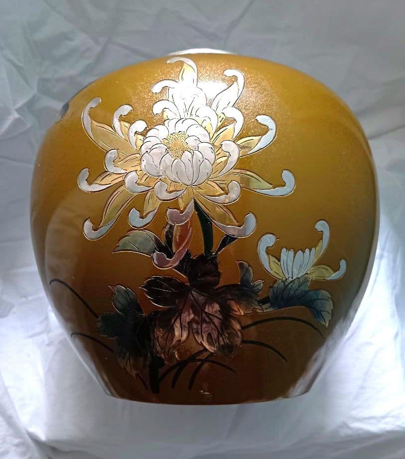 七宝焼　花びん　　⑭