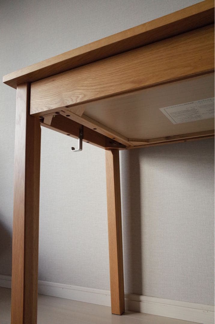 無印良品　オーク　無垢材デスク　木製 机 引き出し付き 作業台　北欧　完売品