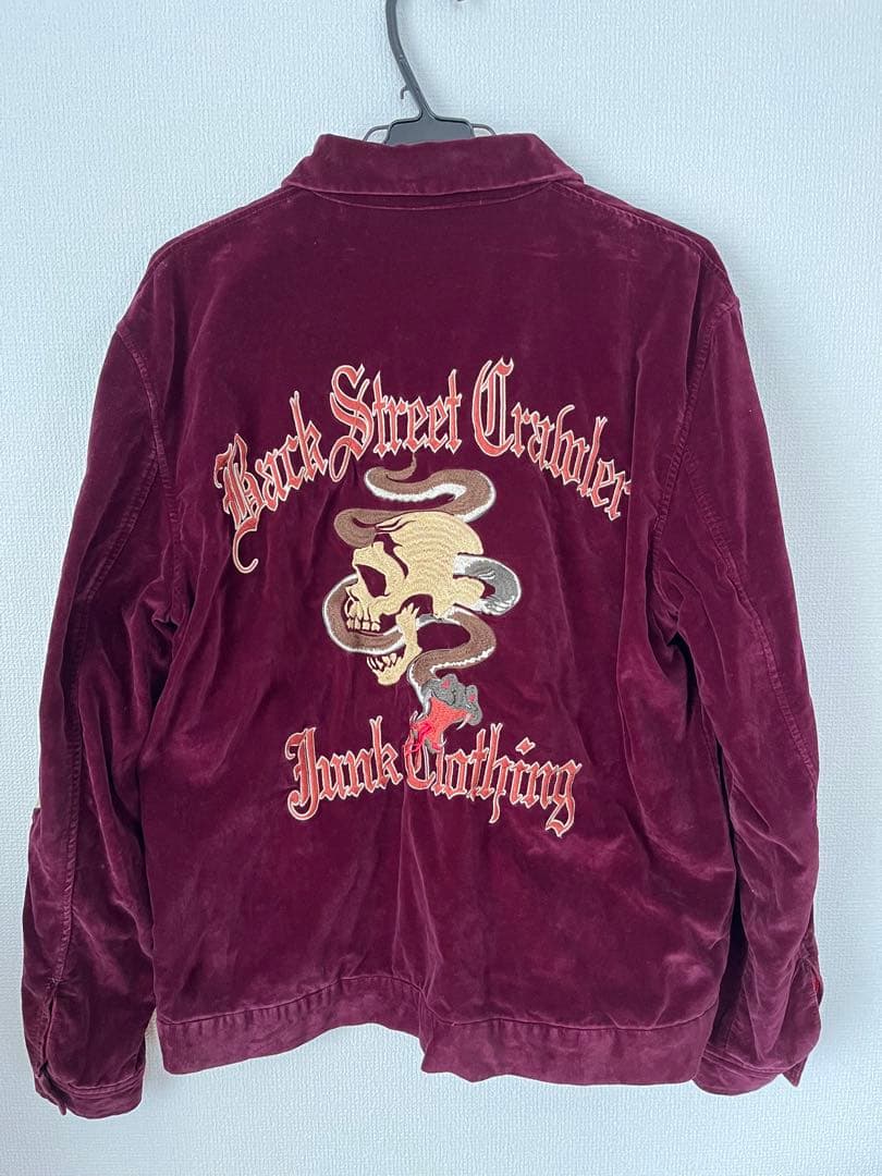 Back Street Crawlers スカジャン L バーガンディ
