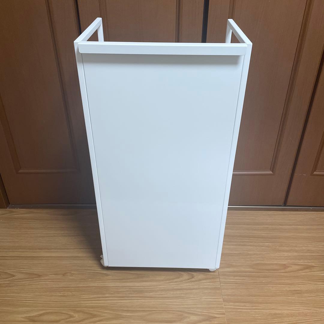 山崎実業 目隠しワゴン タワー L ホワイト 1419