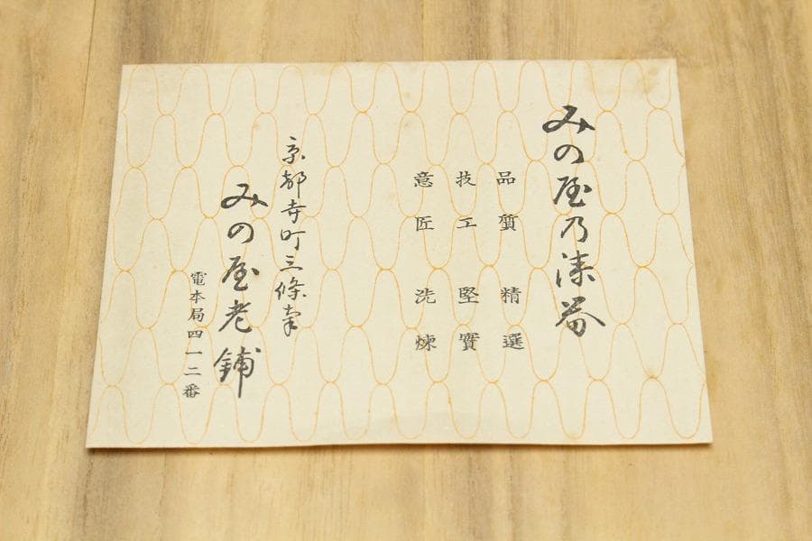 京塗 名門 平安 美濃屋 みの屋 蓬莱蒔絵 硯箱 筆 揃未使用(K-XA880)