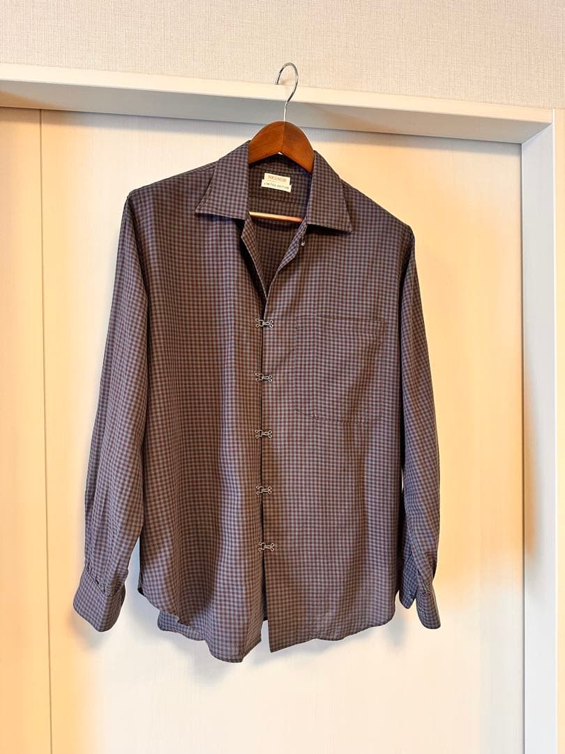NICENESS 限定版 長袖シャツ ブラウン系チェック
