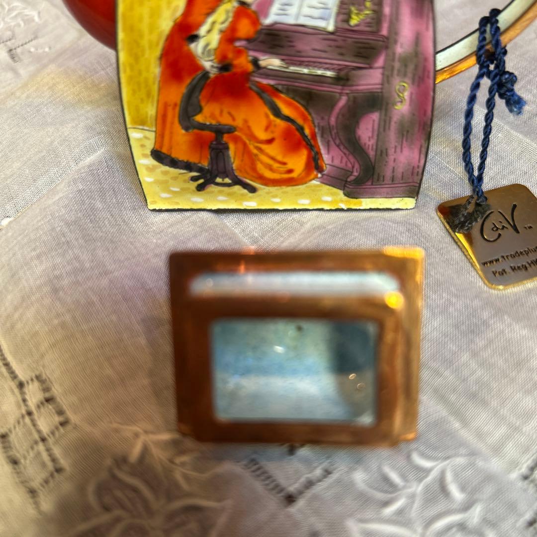 未使用シャルロットディヴィータミニチュアティーポットルノアールピアノを弾く少女達