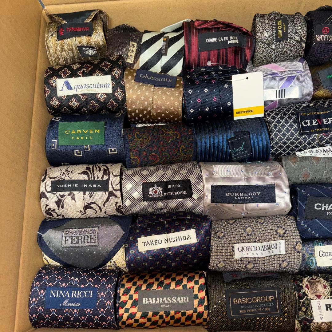 ブランドネクタイ ネクタイ まとめ売り 77本セット 1本辺り○○円！ A