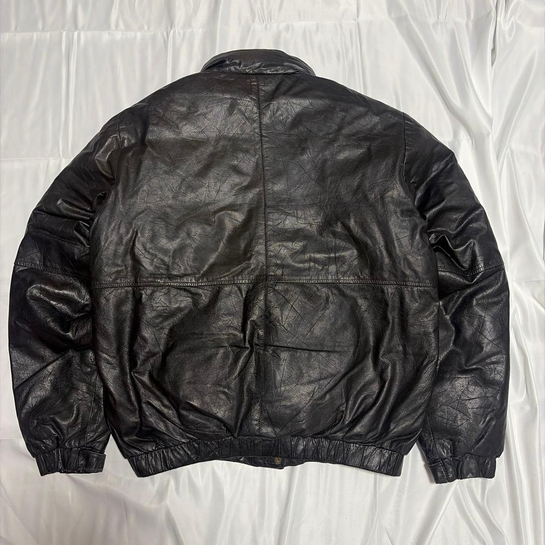 た*ご様 80s Eddie Bauer レザー ダウンジャケット
