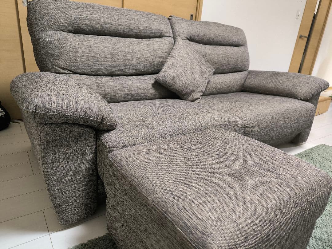 引取限定　ニトリ 3人掛けソファ　NポケットA12