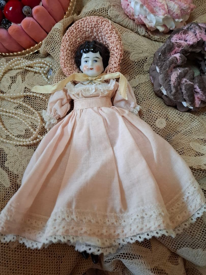 アンティーク★チャイナヘッドドール★ビスクドール★ジュモーミニョネットペグドール