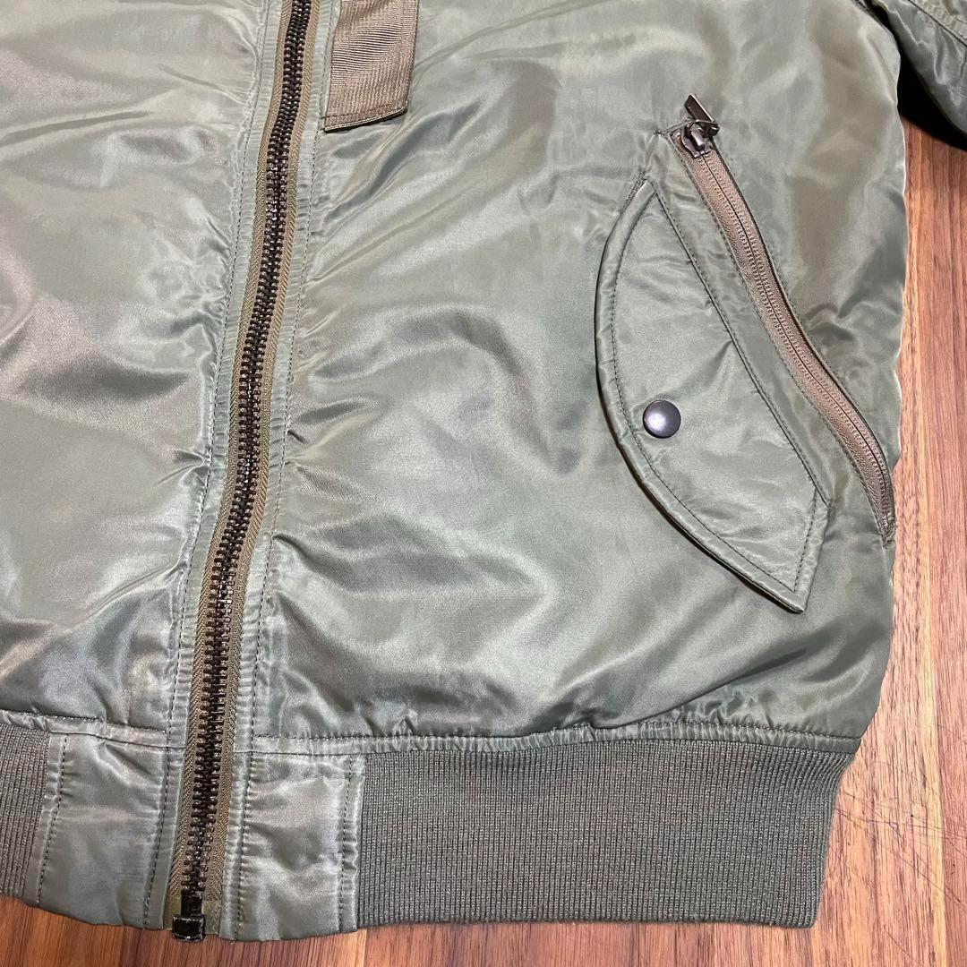 AVIREXアヴィレックスフライトジャケットXLマルチポケットステンシルMA-1