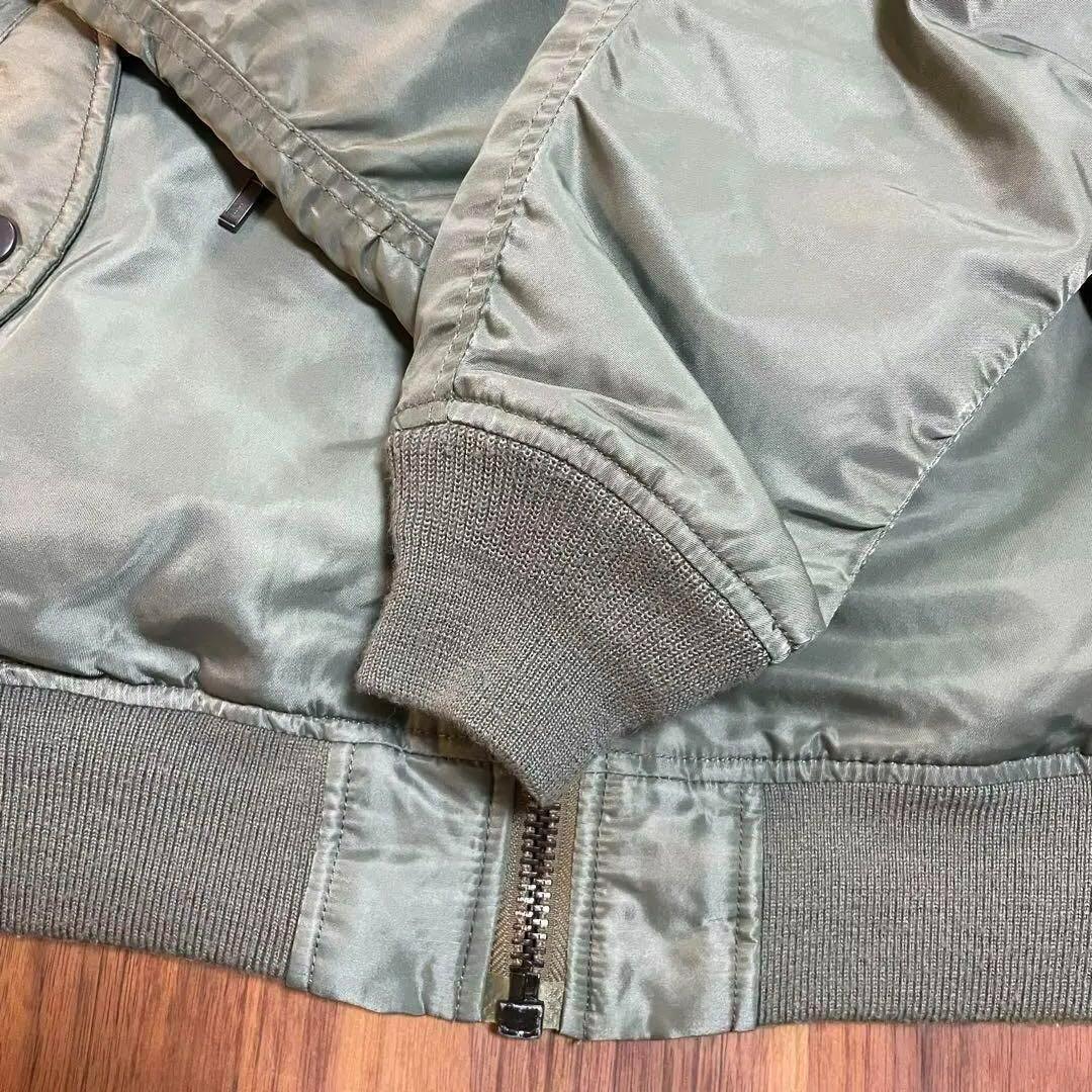 AVIREXアヴィレックスフライトジャケットXLマルチポケットステンシルMA-1