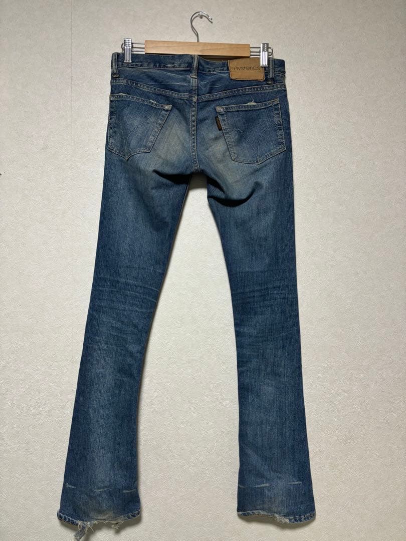 HYSTERIC GLAMOUR フレアデニム y2k ダメージ ローライズ