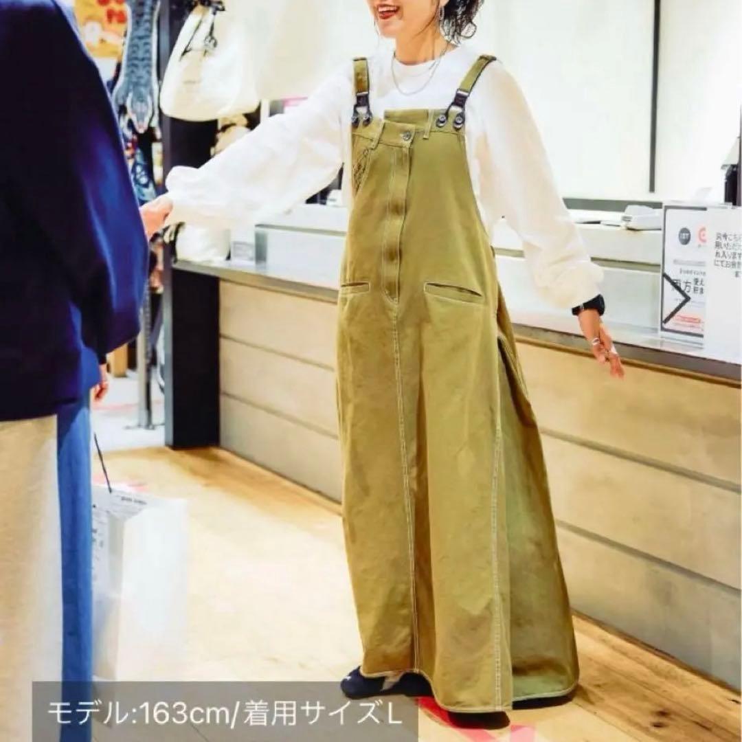 ニコアンド Misayoさんプロデュース ミリコレサスワンピース カーキ M