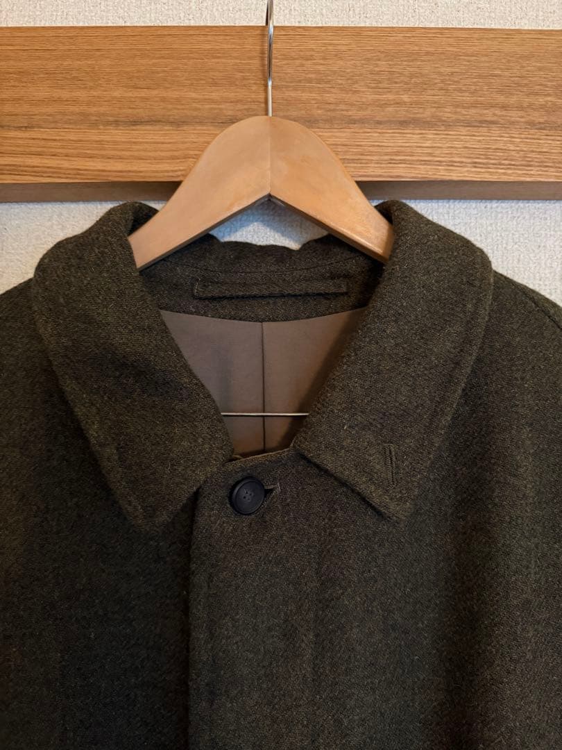 A.PRESSE アプレッセ　Tweed Balmacaan Coat