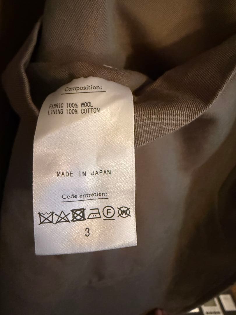 A.PRESSE アプレッセ　Tweed Balmacaan Coat