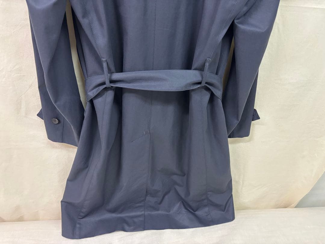 英国製マッキントッシュ　トレンチコート　ネイビー38