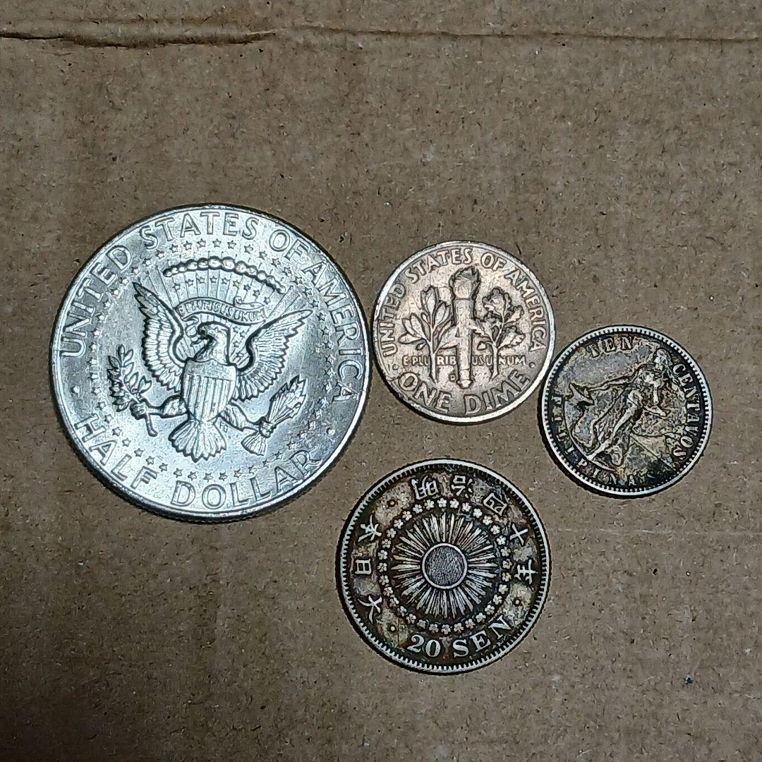 アメリカ 日本 フィリピン　シルバー