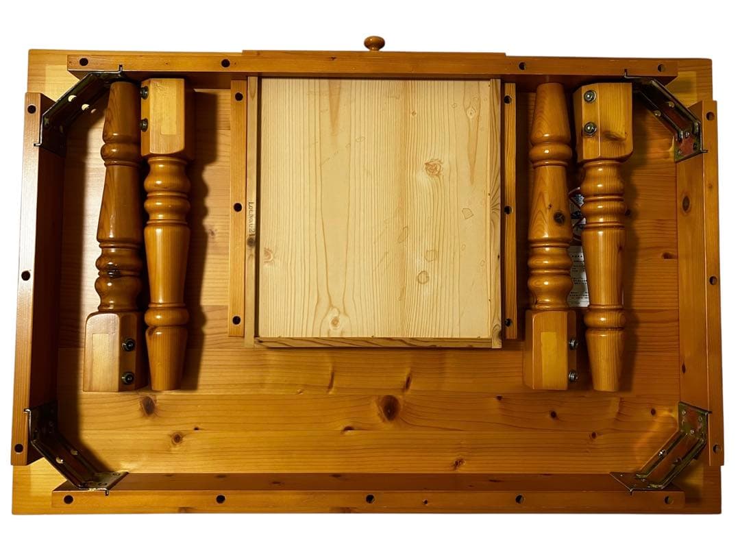 【希少・レア】アンティーク風ローテーブル天然木ベルメゾン　パイン材　千趣会