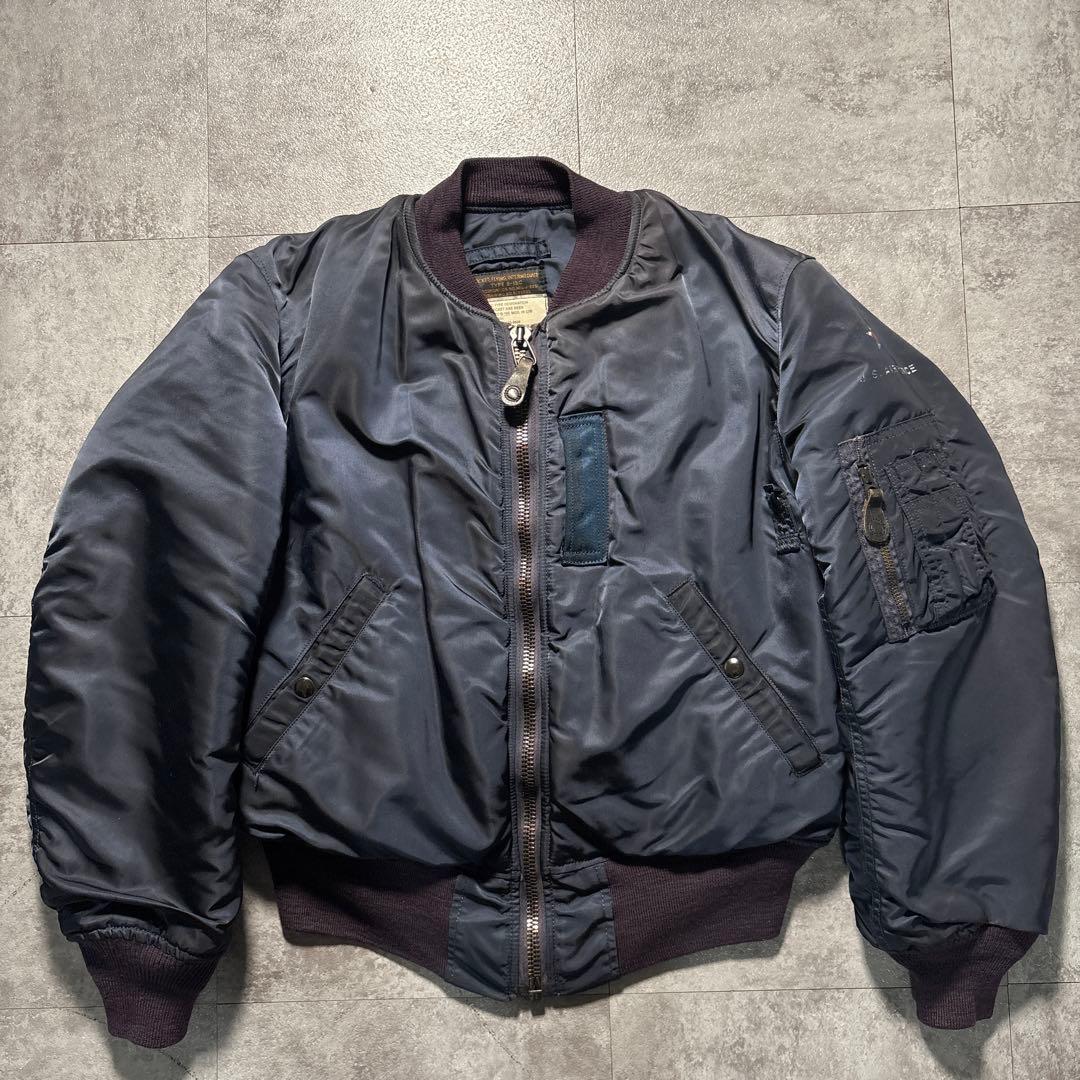 alpha 50s 復刻　ma-1 flight jacket navy 36