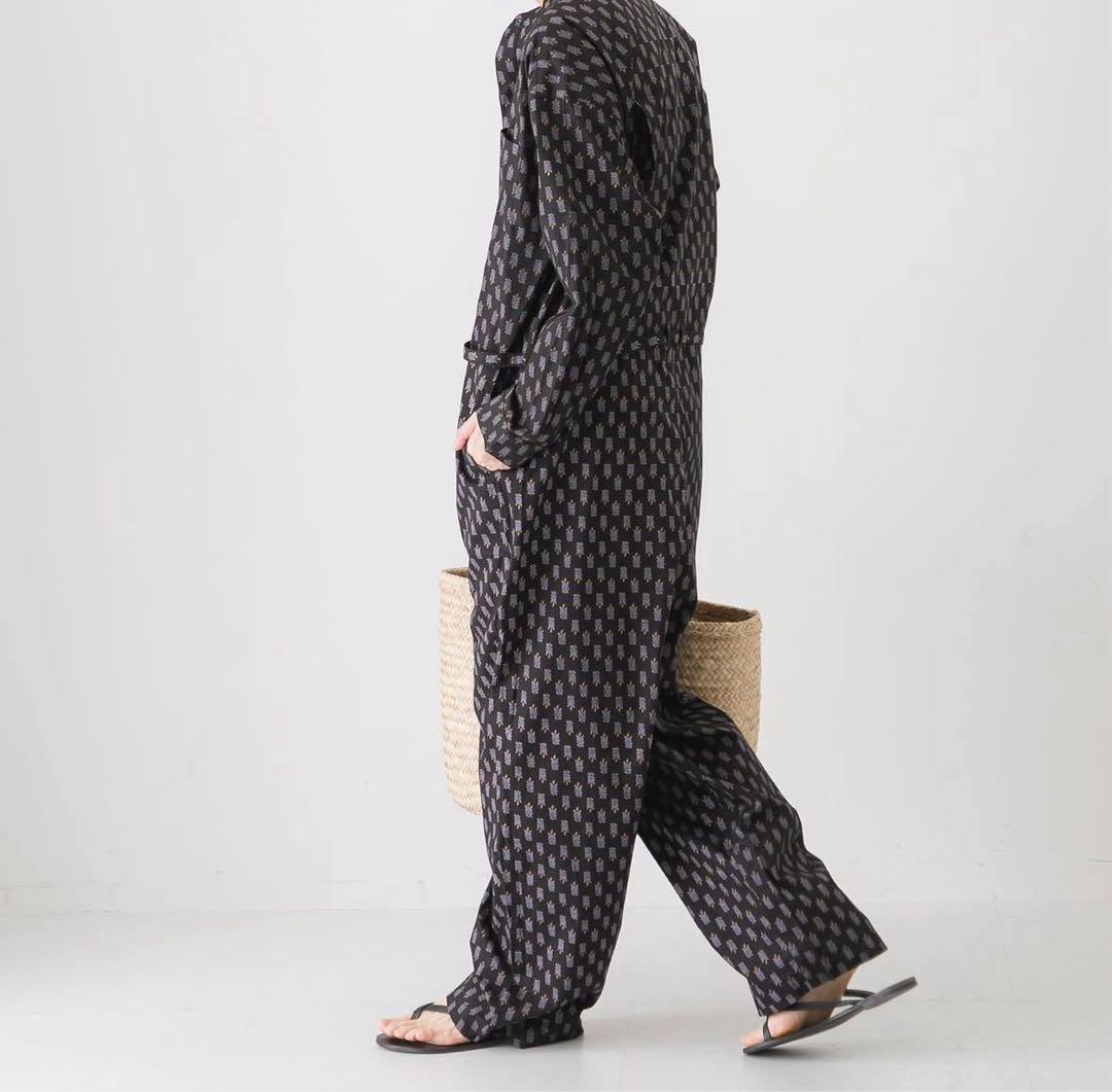 かぐれ【23SS 美品】プリントジャンプスーツ kagure インド綿