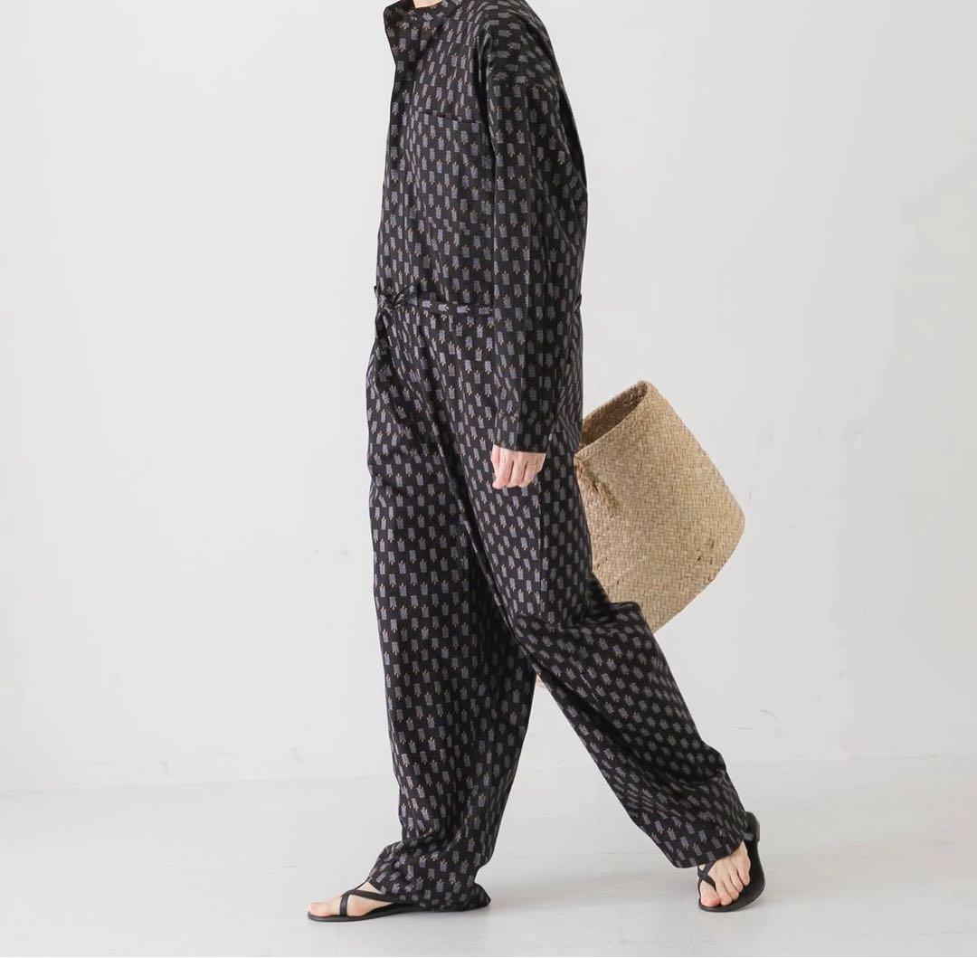 かぐれ【23SS 美品】プリントジャンプスーツ kagure インド綿