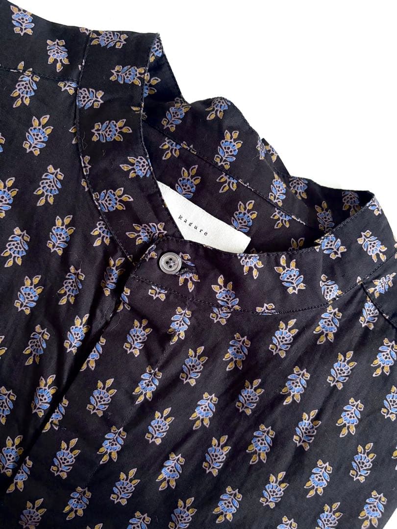 かぐれ【23SS 美品】プリントジャンプスーツ kagure インド綿