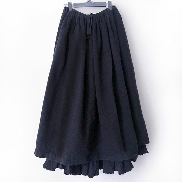 m*u様 タオ コムデギャルソンのロングスカート　ウエストゴム　マキシ丈