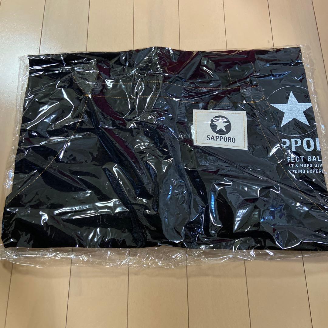 サッポロ黒ラベルデニムエプロン　ブラック