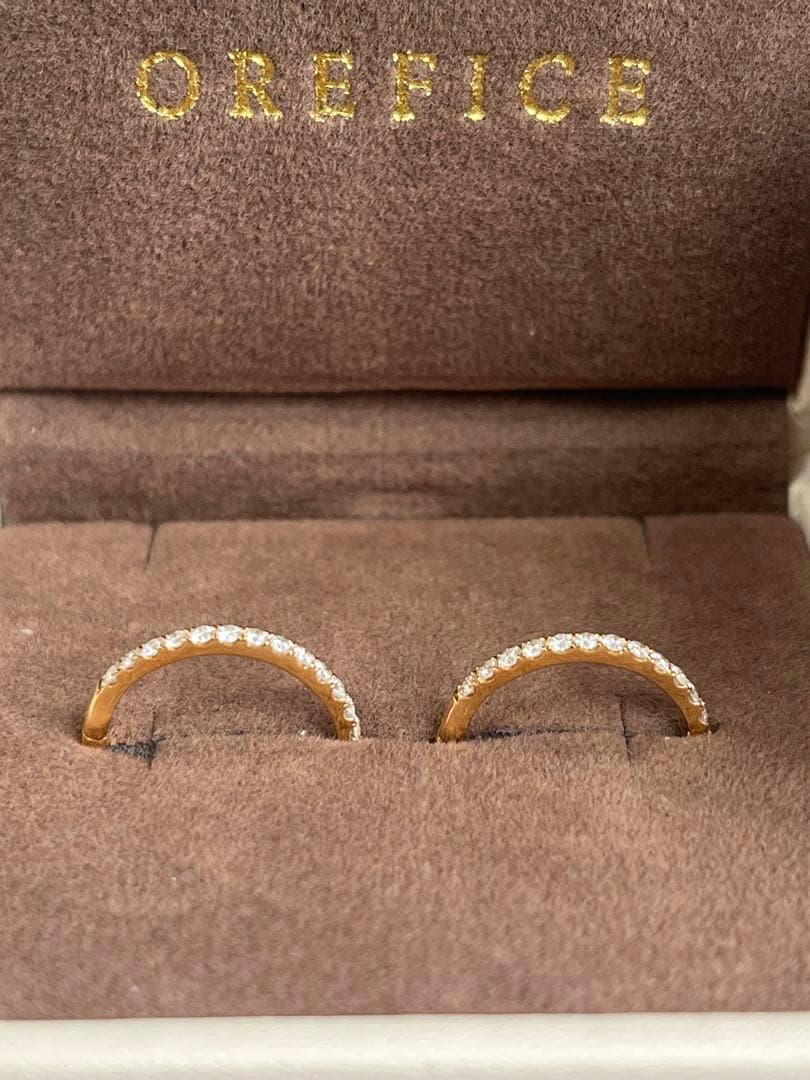 OreficeユーニスフープピアスL 証明書付き