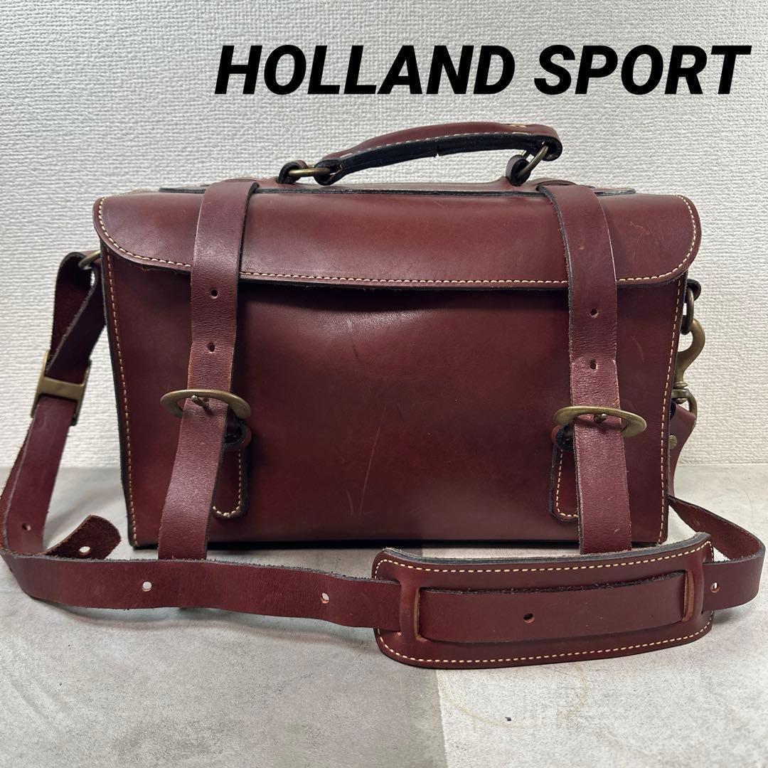 HOLLAND SPORT USA 牛革 アメリカ製 ショルダーバッグ レザー
