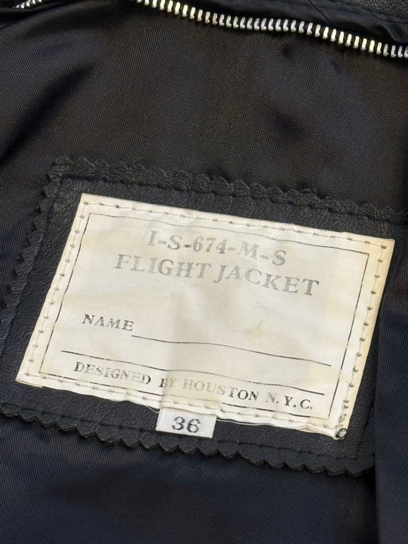 HOUSTON N.Y.C. レザーライダースジャケット サイズ36