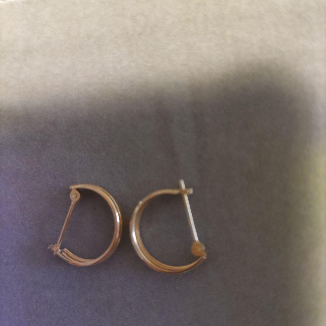 K18　イエローゴールド　フープ　ピアス ジュエリーツツミ 18金