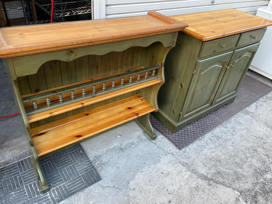 ★ 収納 棚 ウェルシュドレッサー オープンボード カップボード カントリー 風