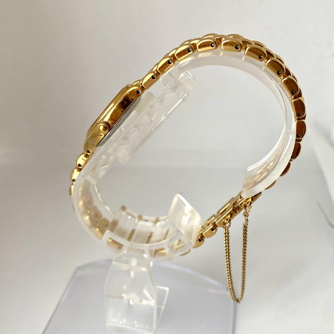 新品電池　SEIKO 腕時計　オーバル　ゴールド　3針