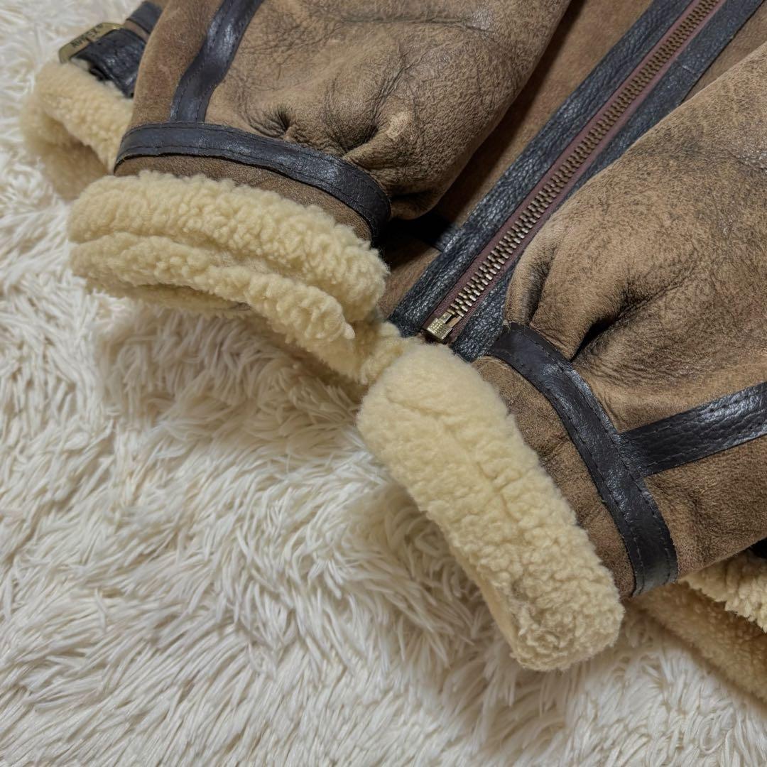 AVIREX B-3 フライトジャケット　USA製　40 ボア　　　ムートン