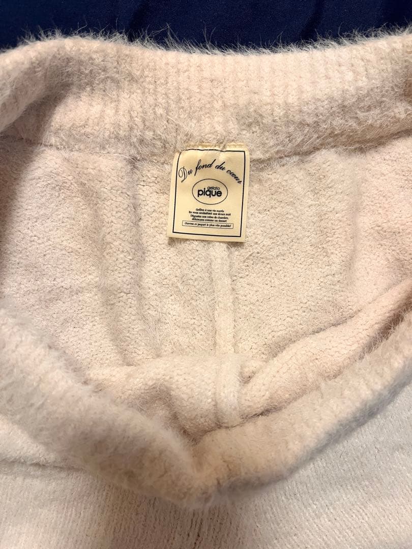 ジェラートピケ　BUNNYモコ　カーディガン・ショートパンツセット　ピンク