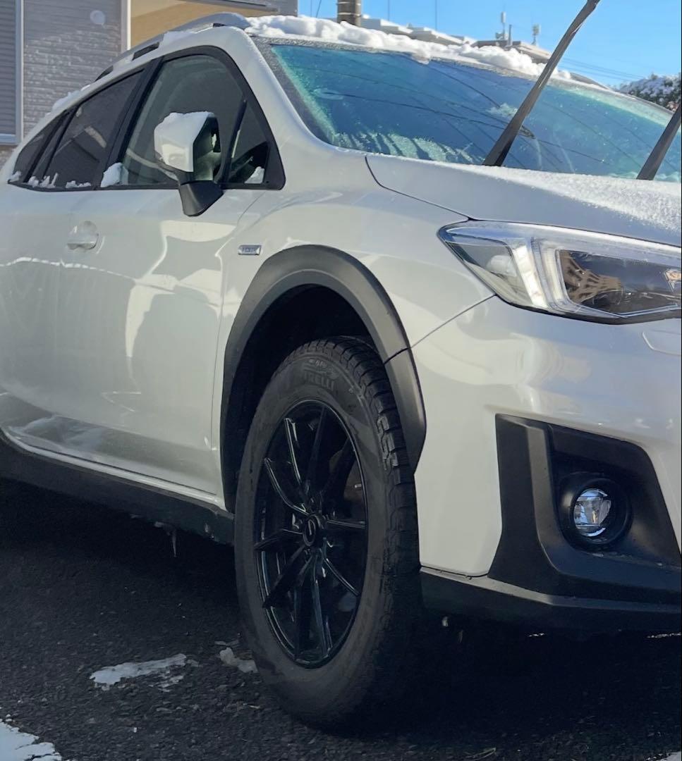 【美品/SUBARU】XV / フォレスター黒ホイール冬タイヤセット4本