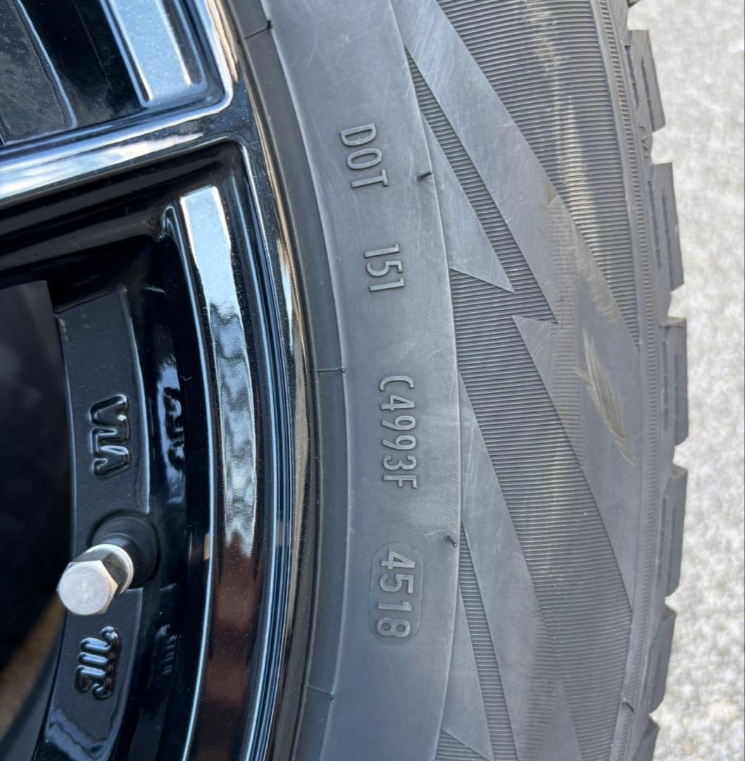 【美品/SUBARU】XV / フォレスター黒ホイール冬タイヤセット4本