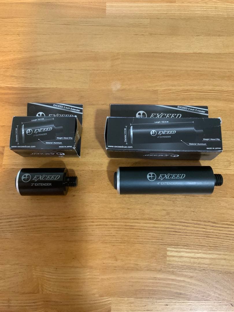 EXCEED ビリヤード エクステンダーセット　2インチ、4インチ