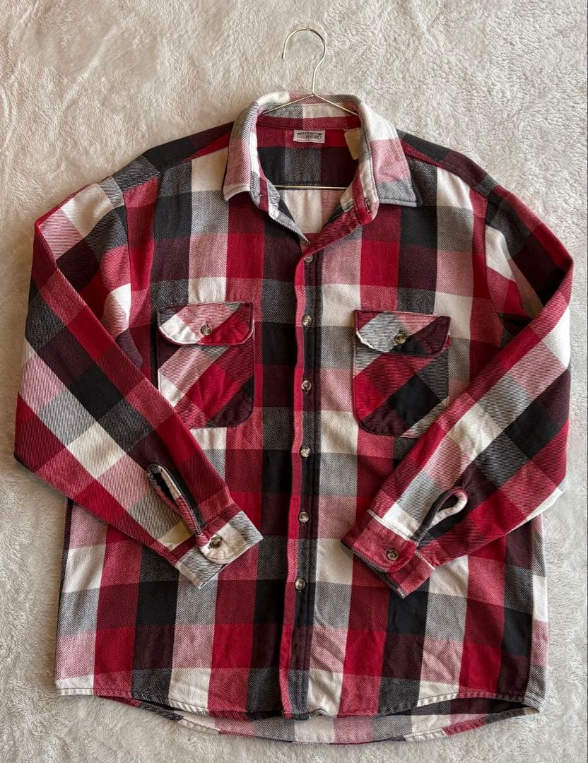 【Lサイズ】 FIVE BROTHER ファイブブラザー　ネルシャツ　ヘビネル