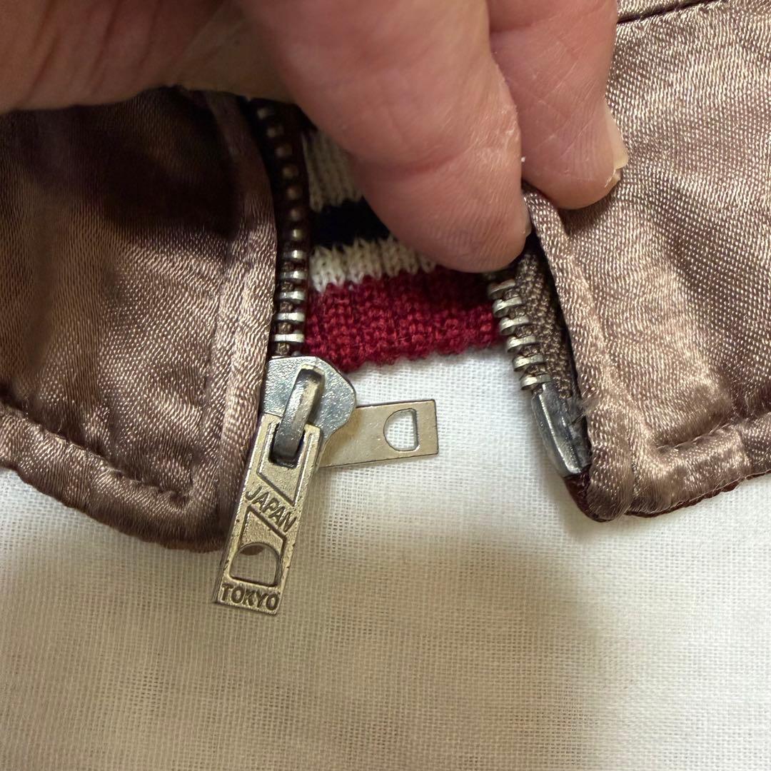 【AVIREX】アヴィレックス　スカジャン　両面　サイズ:L スーベニア