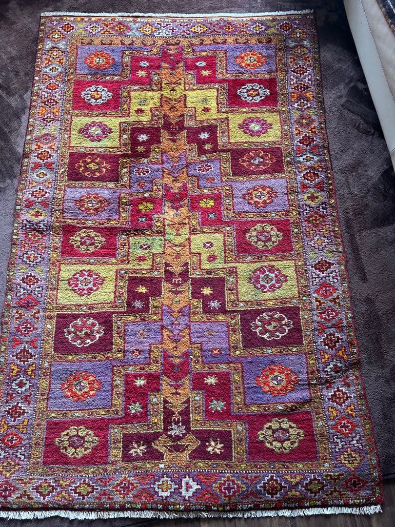 [期間限定価格]希少トルコアンティーク絨毯コンヤ地方アンティーク絨毯一点もの