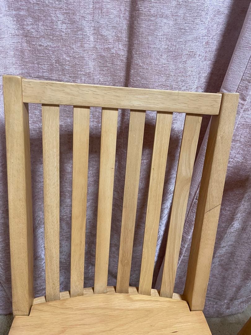 ニトリ　ダイニングチェア　2脚　木製ウィンザーチェア