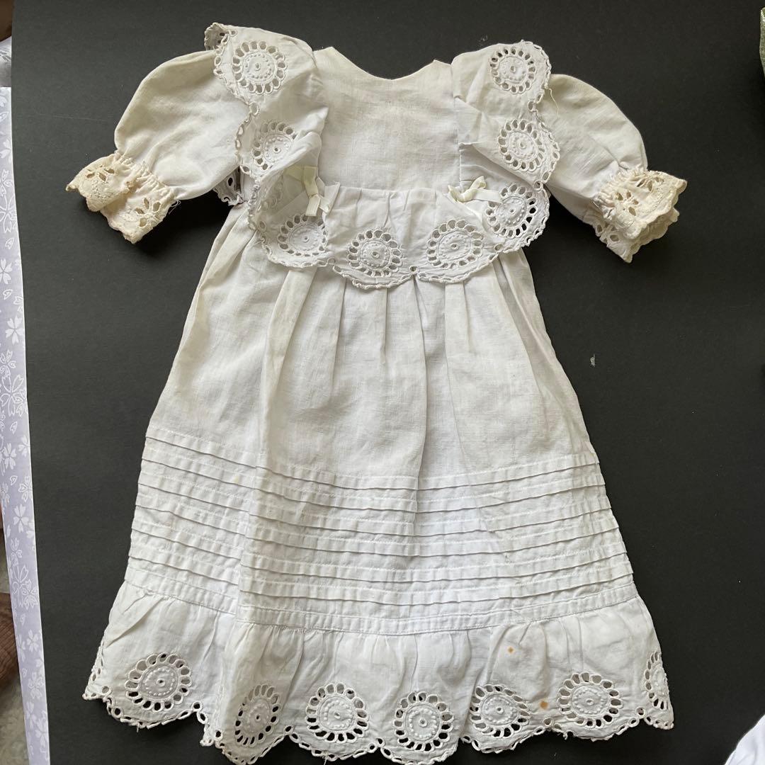 市松人形　可愛いドレス着人形　ビスク市松ドール　アンテイークドレス着抱き市松人形