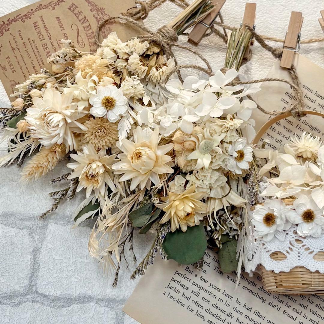 【ちぃ☆❁¨̮】ドライフラワーガーランド❁6点おまとめ❁⃘*.゜