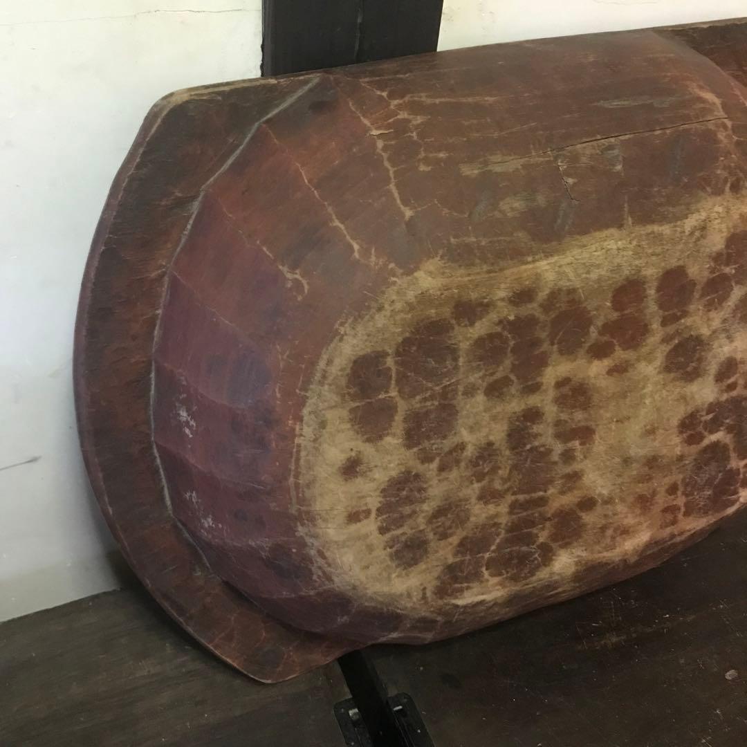 希少　ビンテージ　木製　こね鉢　くりぬき鉢　飾り　古物　古道具　手彫り　当時物